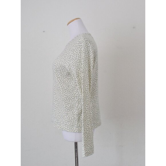 Vintage 90s Botanical Cotton/Poly Tee - Picture 2 of 10